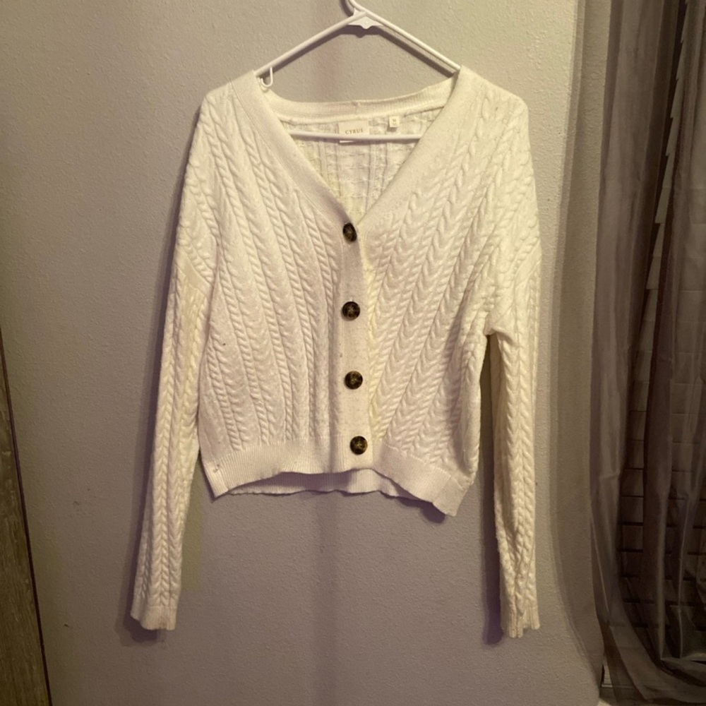 Cute white cardigan